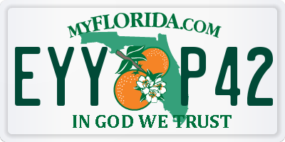 FL license plate EYYP42