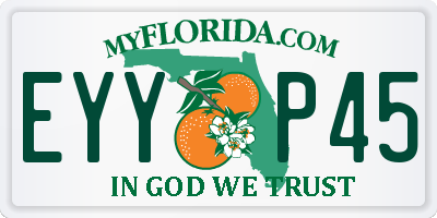 FL license plate EYYP45