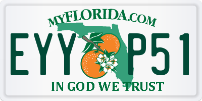 FL license plate EYYP51
