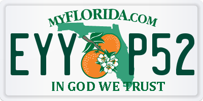 FL license plate EYYP52
