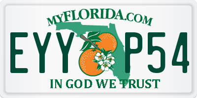 FL license plate EYYP54