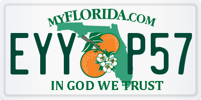FL license plate EYYP57