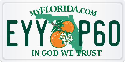 FL license plate EYYP60