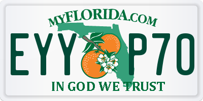 FL license plate EYYP70