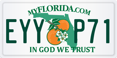 FL license plate EYYP71