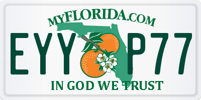 FL license plate EYYP77