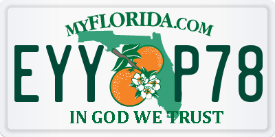 FL license plate EYYP78