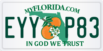 FL license plate EYYP83