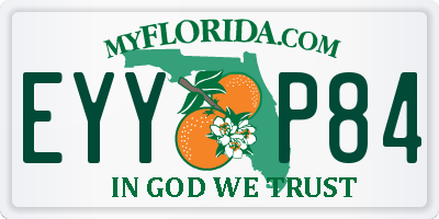 FL license plate EYYP84