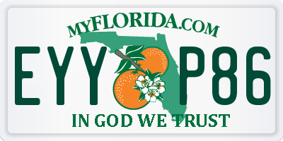 FL license plate EYYP86
