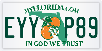 FL license plate EYYP89