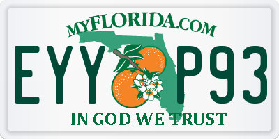 FL license plate EYYP93