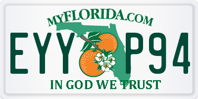 FL license plate EYYP94