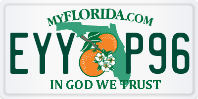FL license plate EYYP96