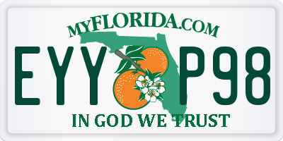 FL license plate EYYP98