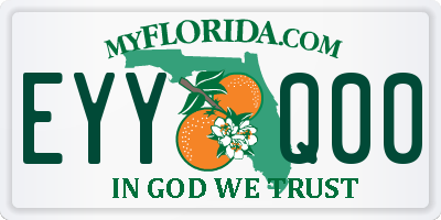 FL license plate EYYQ00