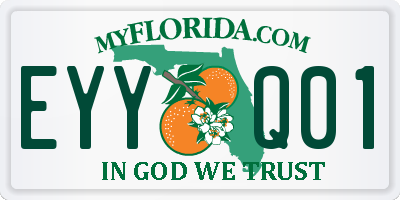 FL license plate EYYQ01