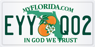 FL license plate EYYQ02
