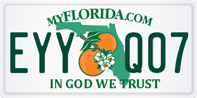 FL license plate EYYQ07