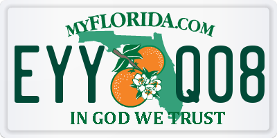 FL license plate EYYQ08