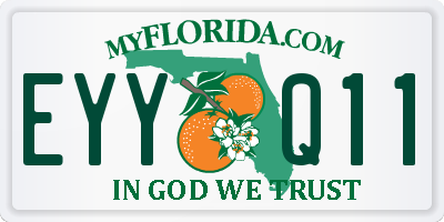 FL license plate EYYQ11