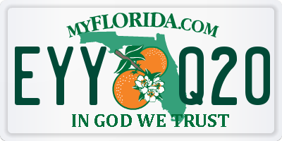 FL license plate EYYQ20
