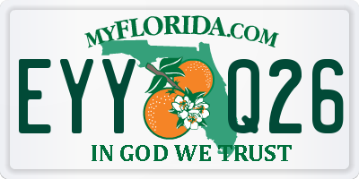 FL license plate EYYQ26