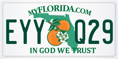 FL license plate EYYQ29
