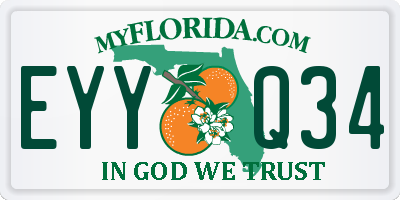 FL license plate EYYQ34