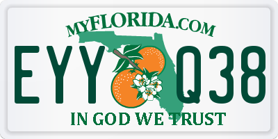 FL license plate EYYQ38