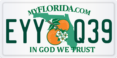FL license plate EYYQ39