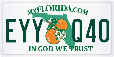 FL license plate EYYQ40