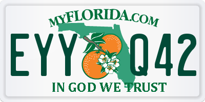 FL license plate EYYQ42