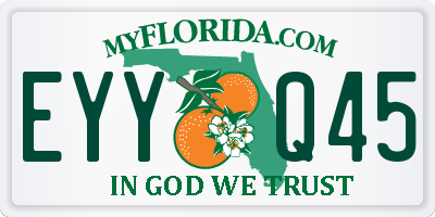 FL license plate EYYQ45
