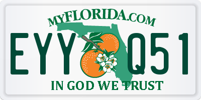 FL license plate EYYQ51