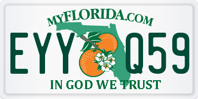 FL license plate EYYQ59