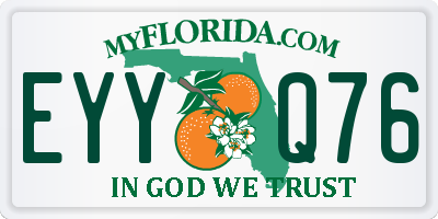 FL license plate EYYQ76