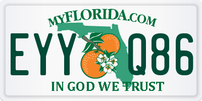 FL license plate EYYQ86