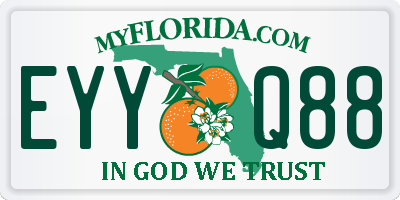 FL license plate EYYQ88
