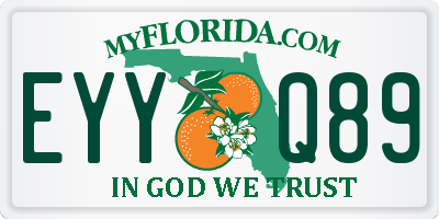 FL license plate EYYQ89