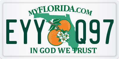 FL license plate EYYQ97