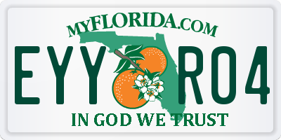 FL license plate EYYR04