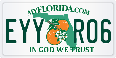 FL license plate EYYR06