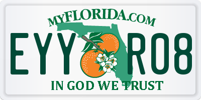FL license plate EYYR08