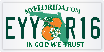 FL license plate EYYR16