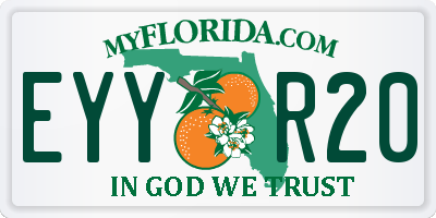 FL license plate EYYR20