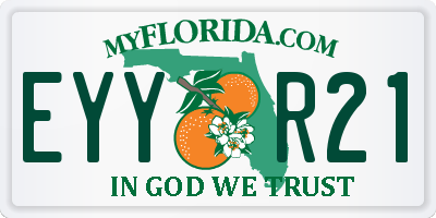 FL license plate EYYR21