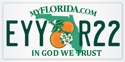 FL license plate EYYR22