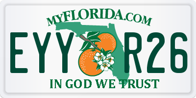 FL license plate EYYR26