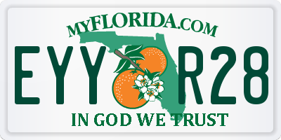 FL license plate EYYR28